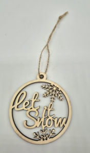 Weihnachtsanhänger let it snow