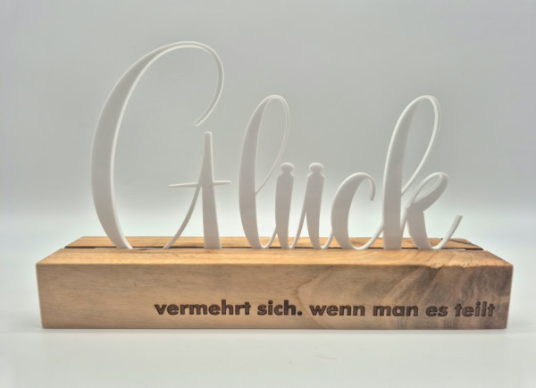 Glück vermehrt sich, wenn man es teilt