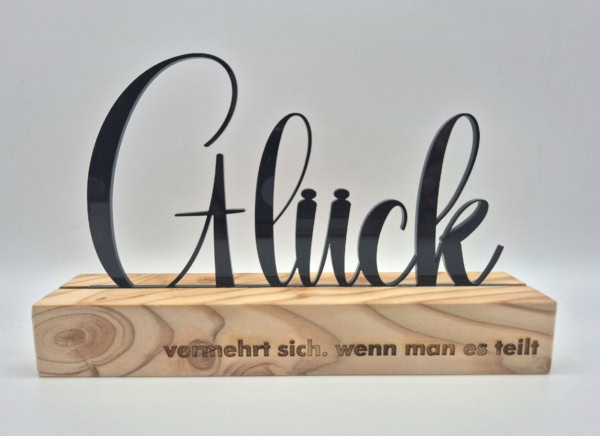 Glück vermehrt sich, wenn man es teilt