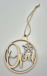 Weihnachtsanhänger Opa