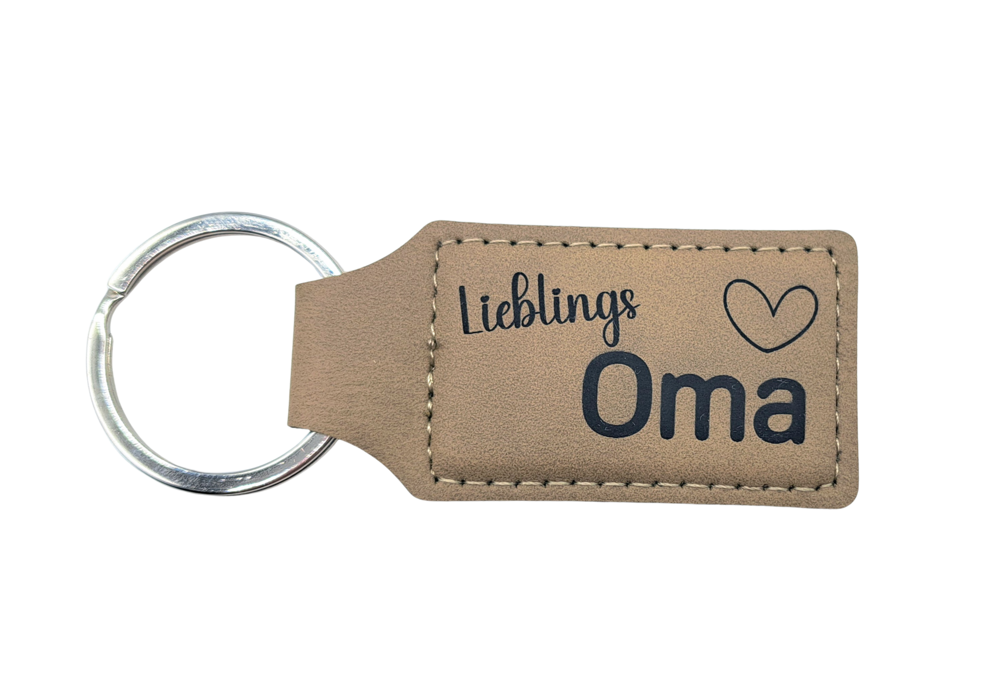 SchenkYOU Schlüsselanhänger Aus Echtholz – Graviert 'Lieblingsoma', Personalisiert, Nachhaltig, Made In Germany